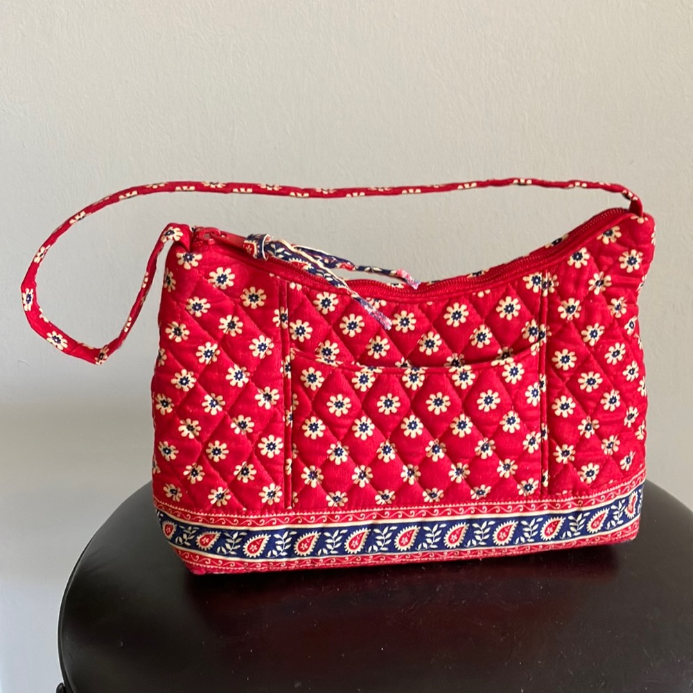 Vera Bradley Vintage Red Americana Small Handbag